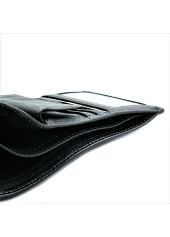 Чоловічий шкіряний гаманець 12 х 9,5 х 2 см Чорний wtro-539 Weatro (272596107)