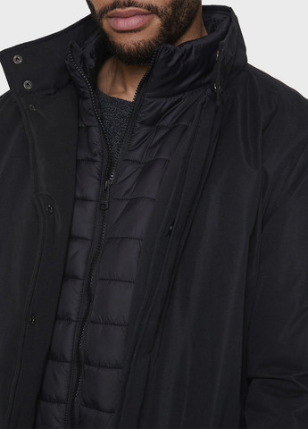 Черная зимняя куртка Threadbare