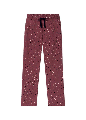Бордовая всесезон пижама женская брюки из фланели s бордовый (49050) Esmara