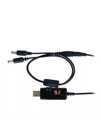 Кабель USB-DC для роутера 9V/12V с переключателем, питание от PowerBank, DC 5.5×2.1 No Brand (276069656)