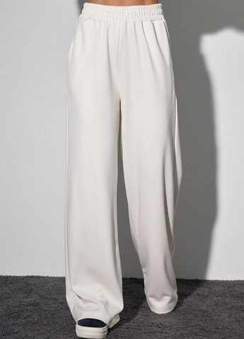 Женские трикотажные брюки-кюлоты - кремовый Lurex (275868237)