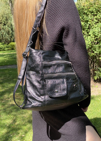 Женская сумка кросс-боди через плече рюкзак 10187 черная No Brand (262985607)