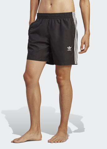 Мужские черные спортивные шорты для плавания originals adicolor 3-stripes adidas