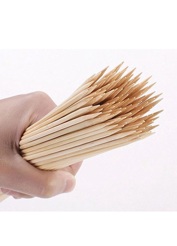 Шпажки бамбуковые палочки для шашлыка канапе 20 см (длина 200 мм) 100шт/уп. Kitchen Master (268737511)