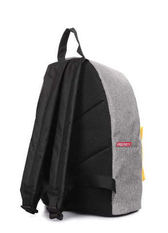 Мужской текстильный рюкзак backpack-yellow-grey PoolParty (262892250)