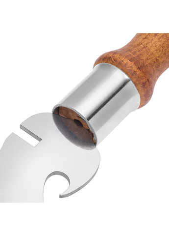 Багатофункціональна вилка для зняття м'яса та шашлику + відкривачка + ніж 28 см Wood&Steel (259055825)