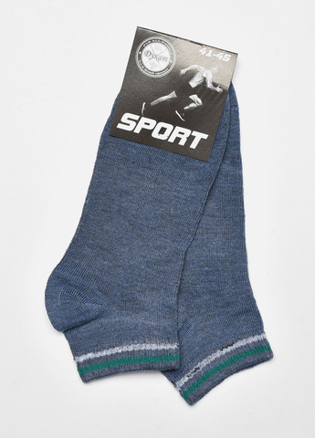 Носки мужские спортивные синего цвета размер 41-45 Let's Shop (278050341)