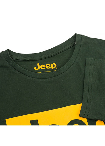 Зеленая футболка t-shirt contours j22w Jeep