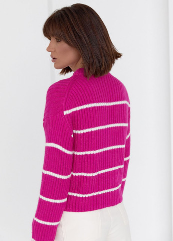 Фуксиновый демисезонный свитер женский No Brand
