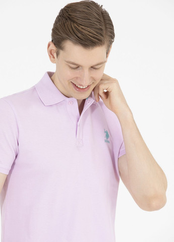 Розовая футболка-футболка поло мужское для мужчин U.S. Polo Assn.