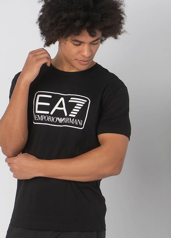 Чорна футболка EA7