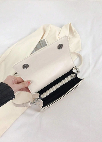 Женская классическая сумка кросс-боди белая No Brand (275927340)