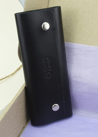 Подарунковий чоловічий набір №13 (чорний): Ремінь + ключниця HandyCover (266901029)
