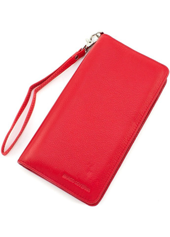 Вместительный кошелек из кожи для женщин MC-1-6056-2 (JZ6564) красный Marco Coverna (259752552)