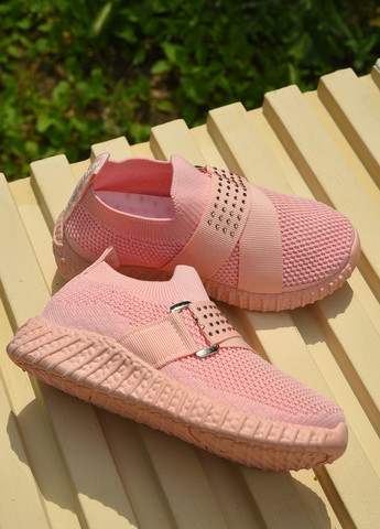 Рожеві осінні кросівки дитячі для дівчинки рожевого кольору Let's Shop