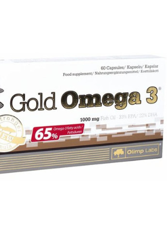 Olimp Nutrition Gold Omega 3 65% 60 Caps Olimp Sport Nutrition (256720739)