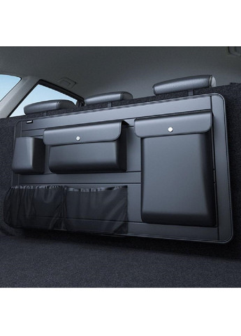 Автомобільний підвісний компактний органайзер на спинку сидіння для багажника 91х45 см (475282-Prob) Чорний Unbranded (265391201)