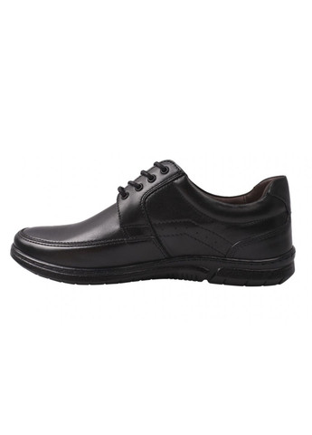 Черные туфли мужские черные натуральная кожа Pan