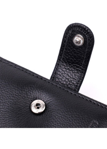 Мужской бумажник среднего размера из натуральной кожи 22444 Черный st leather (277980464)