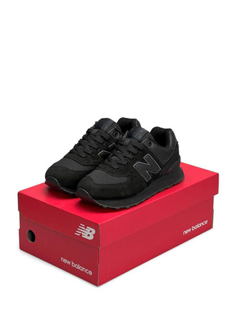 Черные демисезонные кроссовки женские, вьетнам New Balance 574 HD All Black