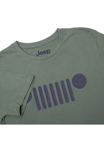 Зеленая футболка t-shirt grille j22w Jeep