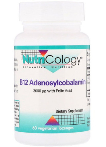 B12 Adenosylcobalamin 60 Veg Lozenges ARG-56570 NutriCology (256725614)