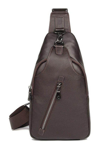 Мужская кожаная сумка-рюкзак jd4016q Коричневый John McDee (264478266)