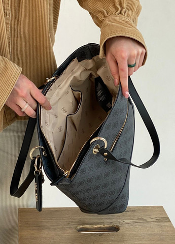 Женская сумка Guess шопер серая No Brand (277151202)