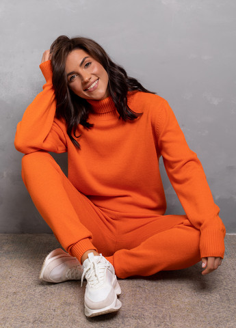 Оранжевый свитер женский Viviami Светр