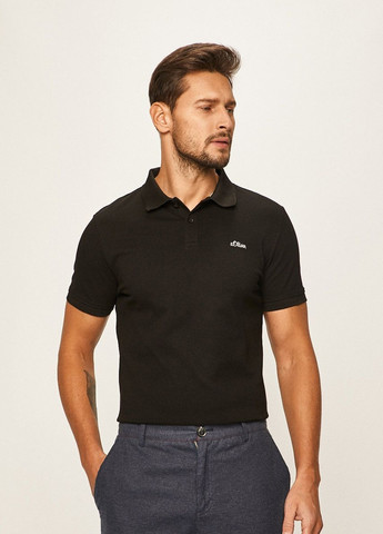 Черная футболка-тенниска для мужчин S.Oliver
