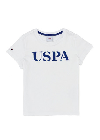 Белая футболка u.s/ polo assn. на мальчика U.S. Polo Assn.