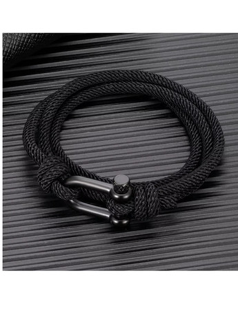 потрійний з паракорду Wuke унісекс Обмотка з карабіном регульований канат шнур мотузка Чорний Brend браслет (257226450)