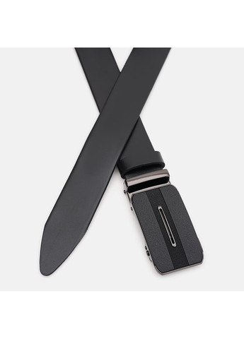 Чоловічий шкіряний ремінь 125v1genav33-black Borsa Leather (271665048)