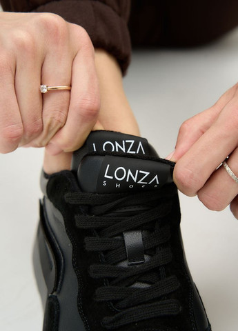 Черные демисезонные кроссовки 180913 Lonza