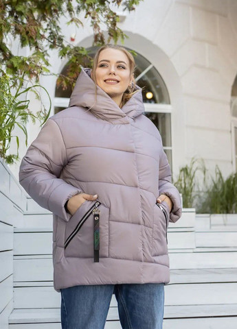 Лавандова зимня зимова жіноча куртка великого розміру SK