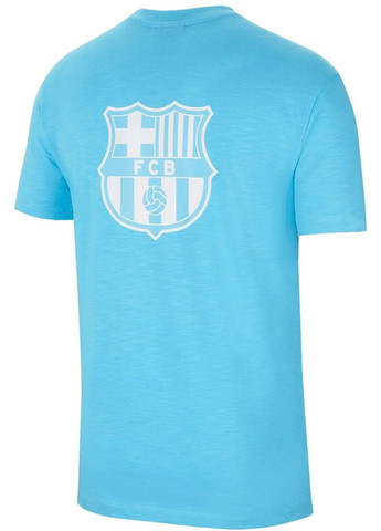 Голубая мужская футболка барселона Nike Sportswear F.C. Barcelona