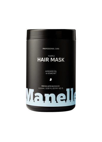 Тонирующая маска для волос Рrofessional care - Avocado Oil & Keracyn 1000 мл Manelle (276844239)