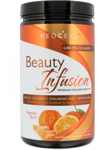 Beauty Infusion Refreshing Collagen Drink Mix 11.64 oz 330 g /30 servings/ Tangerine Neocell (256720890)