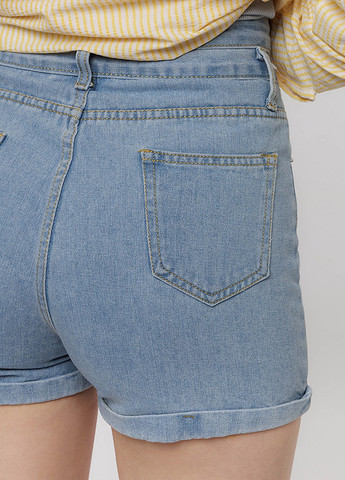 Жіночі джинсові шорти колір блакитний ЦБ-00216903 No Brand (259498475)