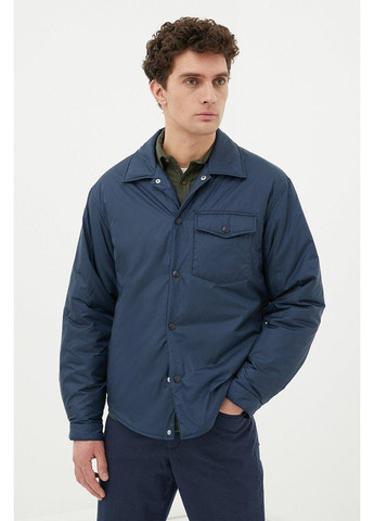 Синяя демисезонная куртка-рубашка fab21082-101 Finn Flare