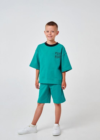 Зелений комплект (футболка+шорти) зелений Smil