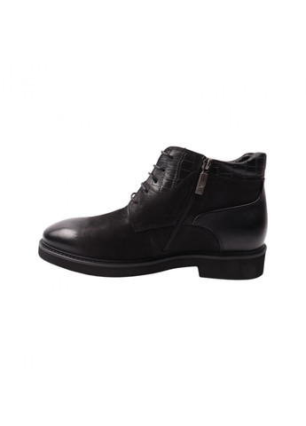 Черные ботинки мужские черные нубук Roberto Paulo