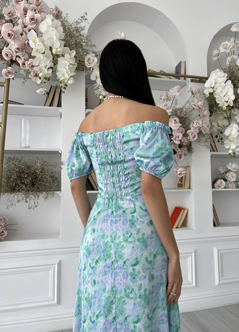 Зелена кежуал сукня Larionoff з квітковим принтом