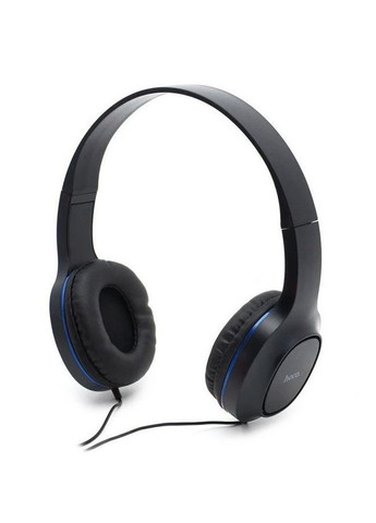 Навушники провідні TWOPACK W24 набір (накладні та вакуумні) Чорно-сині Hoco (277753332)