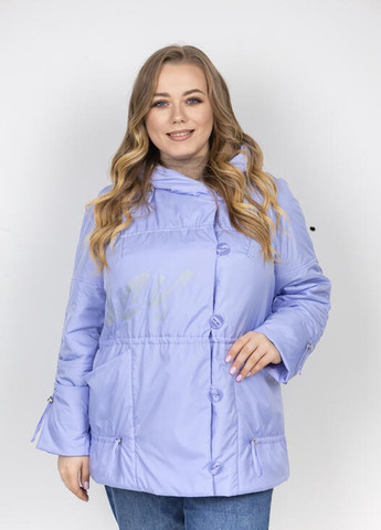 Лавандовая демисезонная короткая женская демисезонная куртка DIMODA Демісезонна жіноча куртка від українського виробника