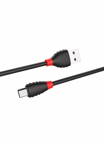 USB кабель X27 1,2m Micro колір чорний ЦБ-00192789 Hoco (259960952)