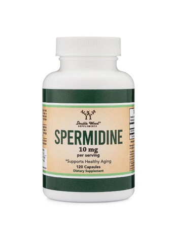 Double Wood Spermidine 10 mg (2 caps per serving) 120 Caps Double Wood Supplements (265623960)