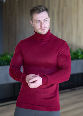 Темно-красный демисезонный свитер axelrod темно-красный Pobedov