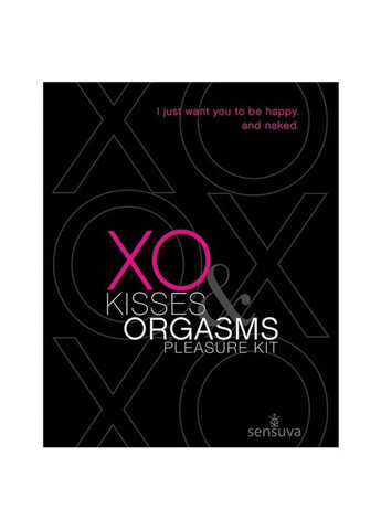 Подарунковий набір XO Kisses & Orgasms (бальзам для губ з феромонами і рідкий вібратор) Sensuva (269007086)