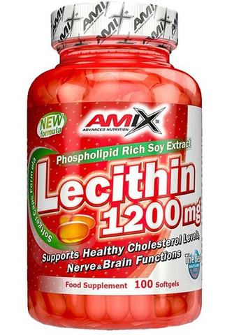 Lecithin 1200 mg 100 Softgels Amix Nutrition (258499718)